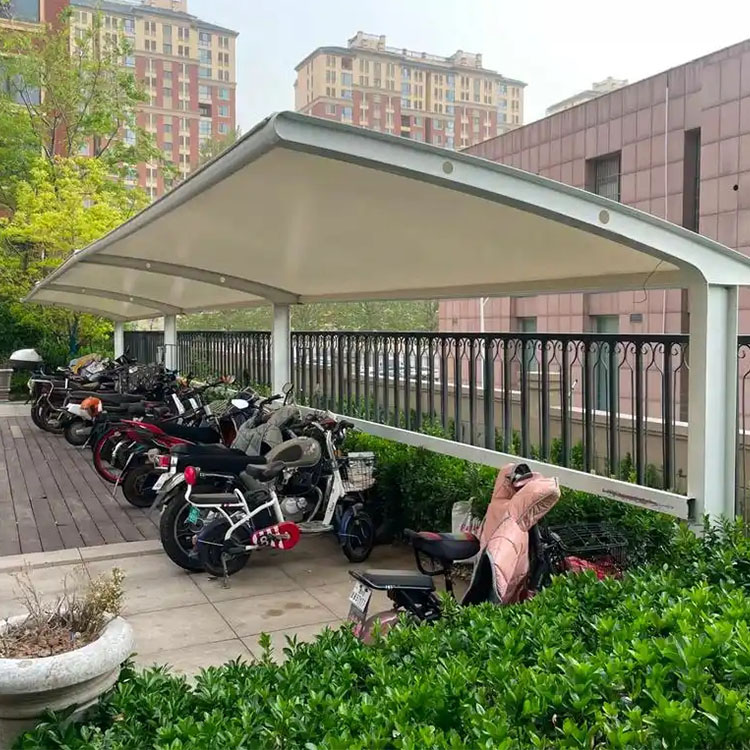 吉隆县膜结构电动车棚